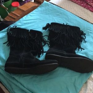 Minnetonka Boots Black Size 10